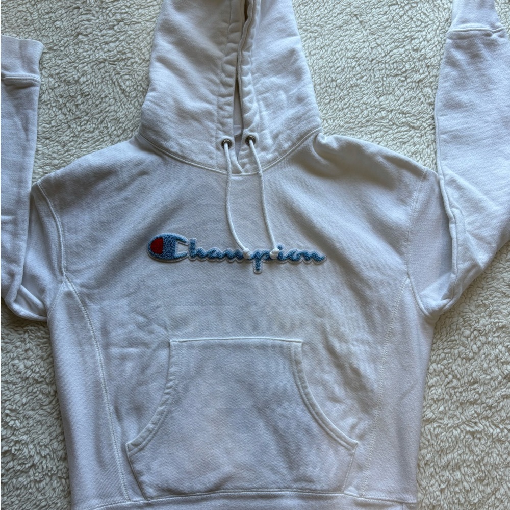 Champion White Hoodie